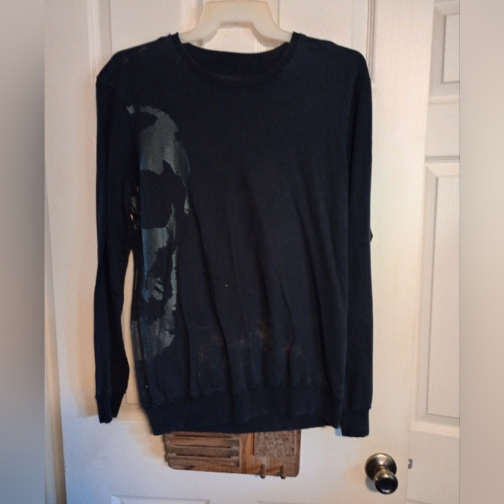 Black Rude Graphic Long Sleeve Sweatshirt Size XL